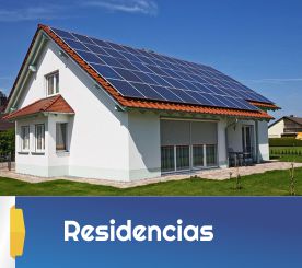 resid residencia com painéis de energia solar